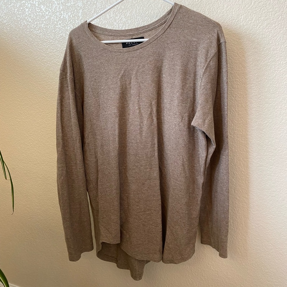 Textured long sleeve shirt